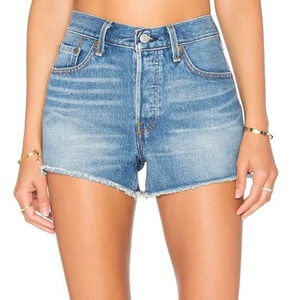 Levi's 501 High Rise Cut Off Denim Shorts in‎ Sierra Oasis